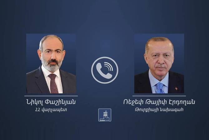 Entretien téléphonique entre le Premier ministre arménien Nikol Pachinian et le Président de la Turquie