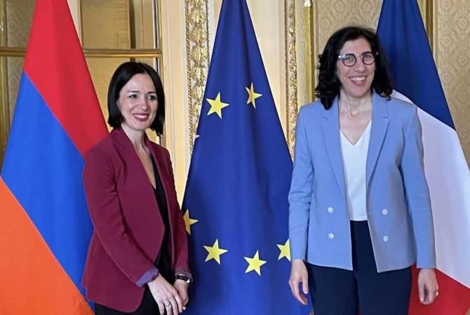 La ministre d’Education d’Arménie Janna Adreasyan a rencontré à Paris Rima Abdul-Malak la ministre française de la Culture