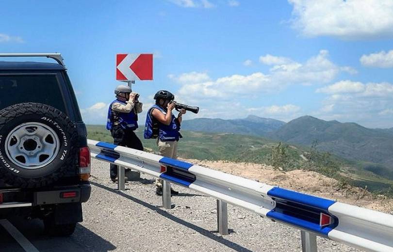 Nous patrouillons quotidiennement le long de la frontière entre l&rsquo;Arménie et l&rsquo;Azerbaïdjan affirme la Mission des observateurs de l’UE
