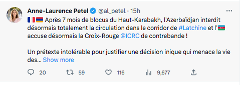 Anne-Laurence Petel : les prétextes intolérables de l&rsquo;Azerbaïdjan