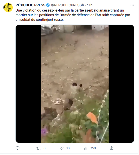 Re:public press : violation du cessez-le-feu capturée par un soldat russe