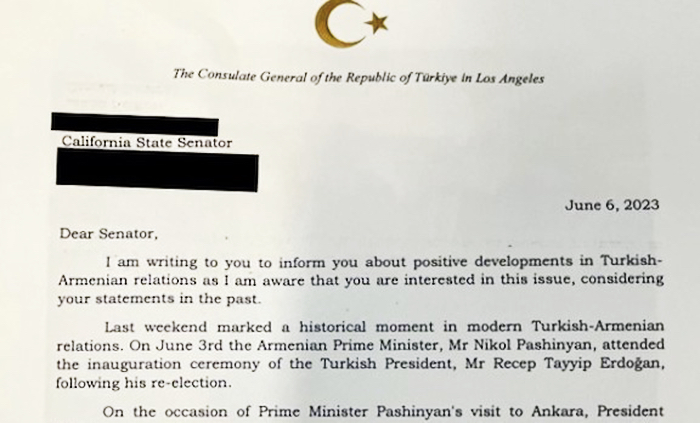 Le Consul général de Turquie à Los Angeles fait pression sur les élus pour qu&rsquo;ils ignorent les préoccupations arméno-américaines