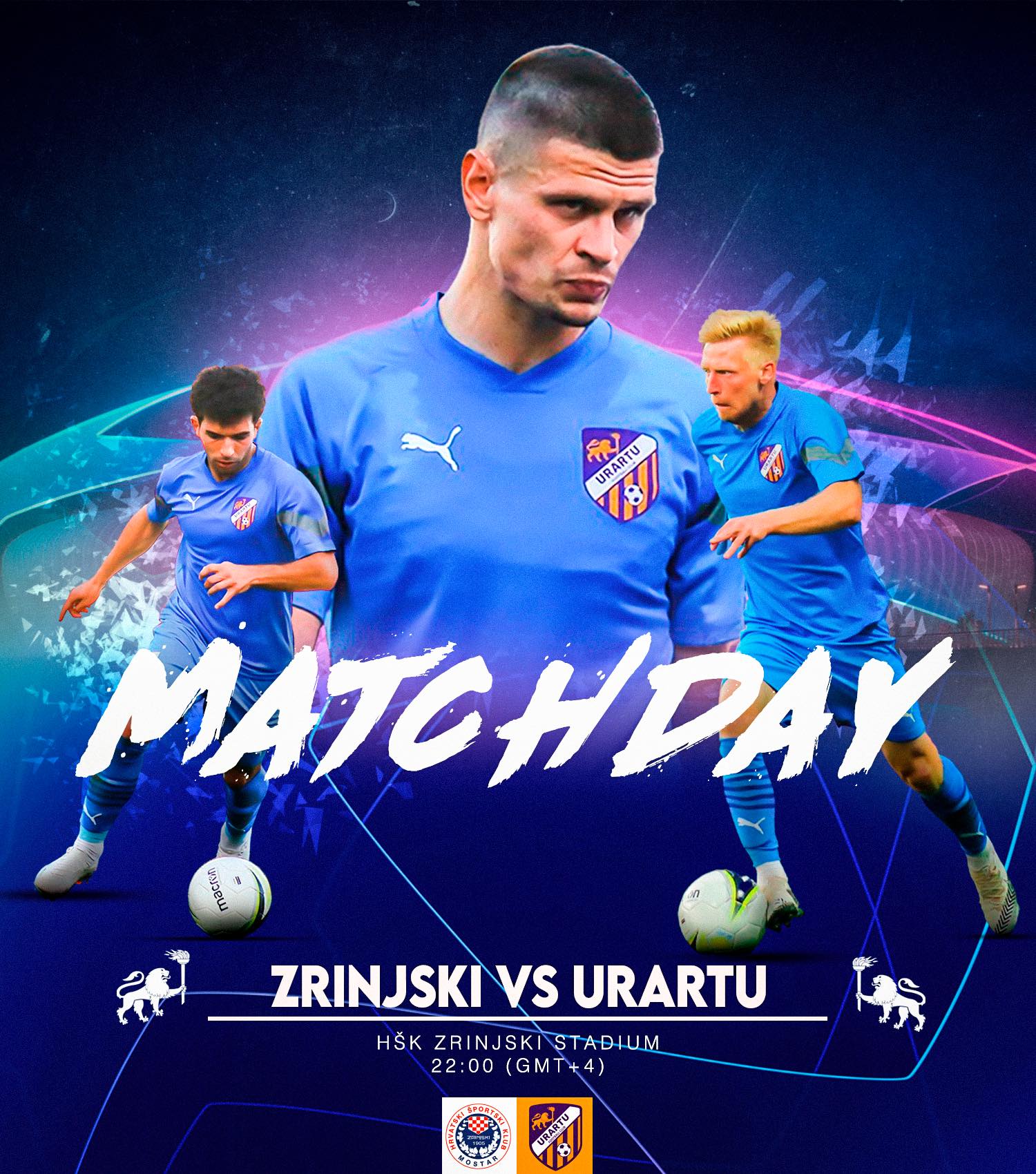 Le champion d’Arménie, Urartu Erévan affronte ce soir Zrinjski (Croatie) pour le match-retour du 1er tour préliminaire de la Ligue des Champions