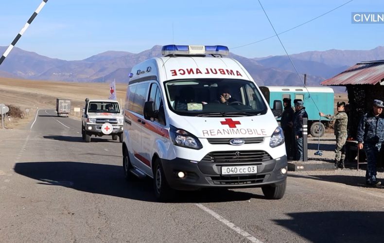13 patients de l&rsquo;Artsakh ont été transférés en Arménie accompagnés par la Croix-Rouge internationale