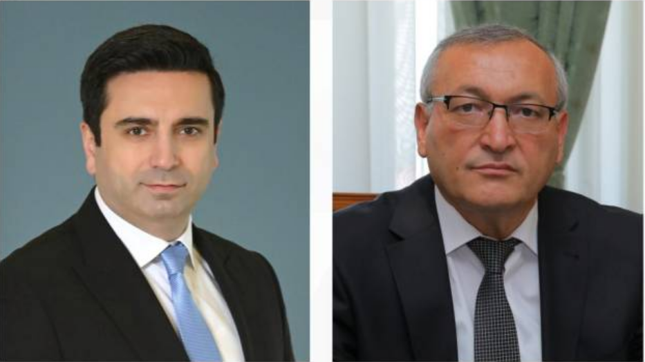 Les présidents des assemblées nationales d&rsquo;Arménie et d&rsquo;Artsakh discutent de la situation en Artsakh