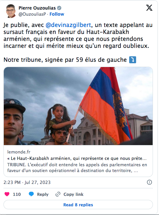 Pierre Ouzoulias : Le texte de 59 élus de gauche dans « Le Monde »