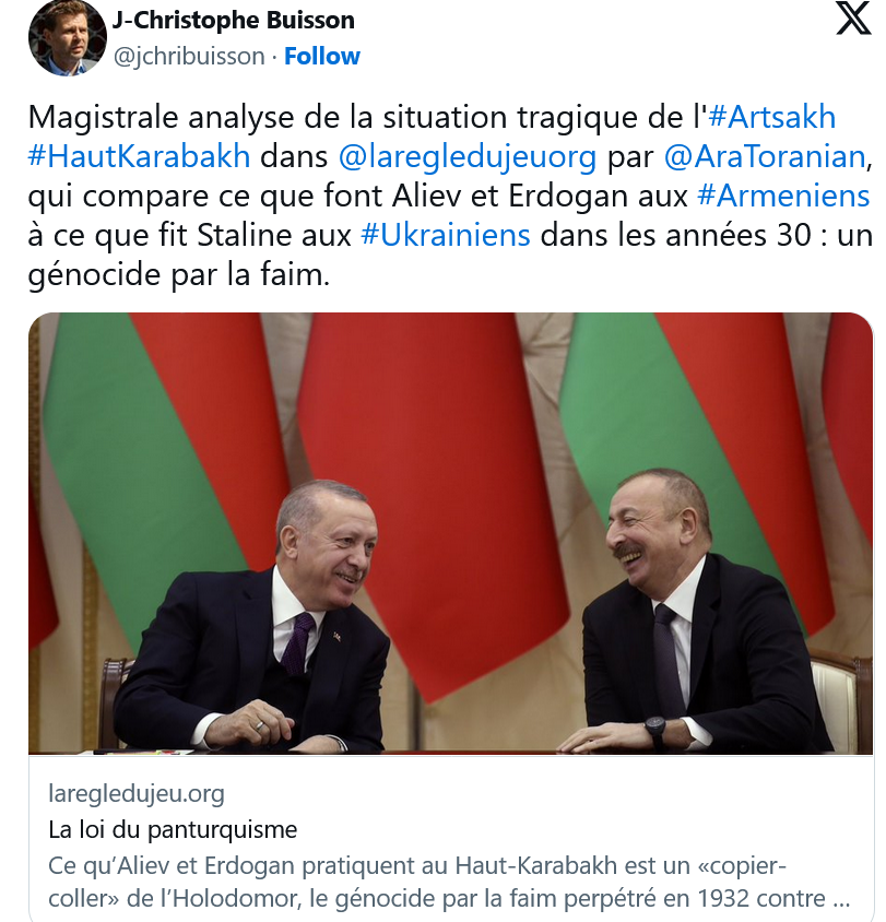 « Une magistrale analyse d&rsquo;Ara Toranian »