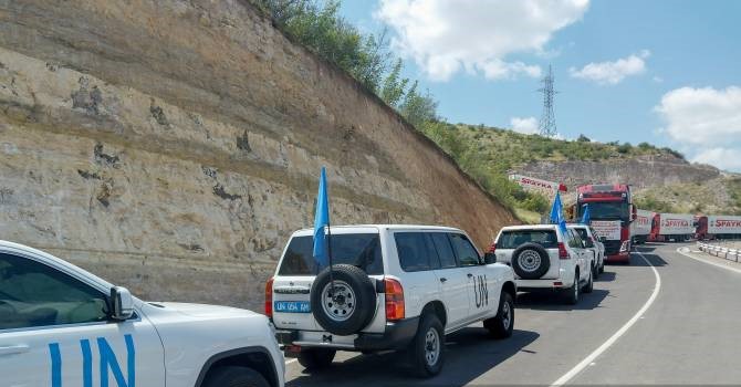 Les représentants du Bureau des Nations Unies en Arménie ont visité l’entrée du corridor de Latchine fermé par l’Azerbaïdjan