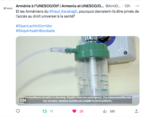 Acces au droit universel à la santé, sauf pour les Arméniens d&rsquo;Artsakh