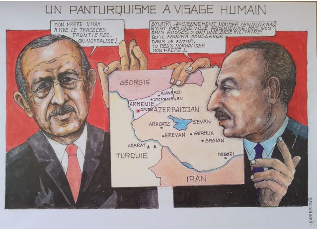 L&rsquo;actualité arméno-azerbaïdjanaise vu par le peintre niçois Aram Ghara