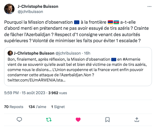 Question à la mission d&rsquo;observation