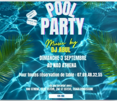 Première Pool party d&rsquo;Europe