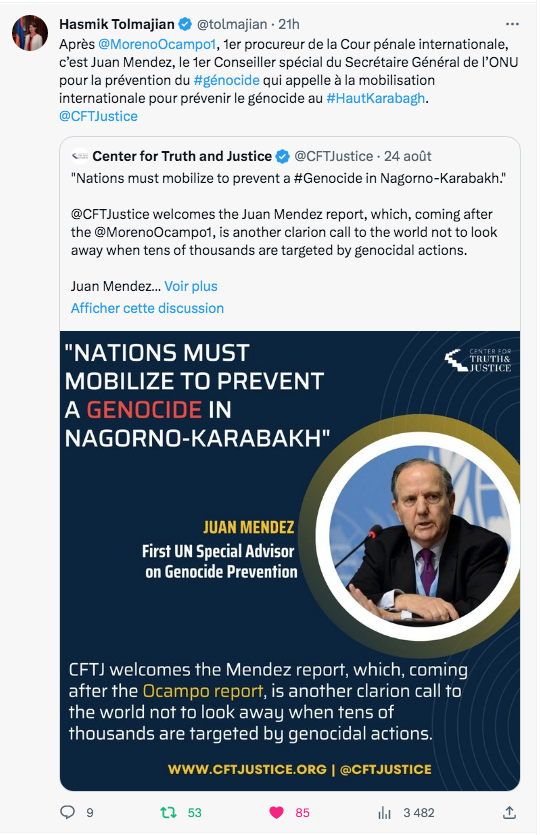 Juan Mendez appelle à la mobilisation internationale pour prévenir le génocide