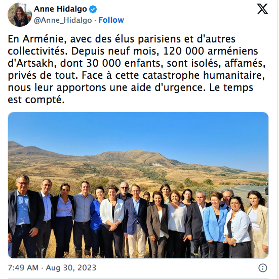 En Arménie, avec des élus parisiens et d&rsquo;autres collectivités