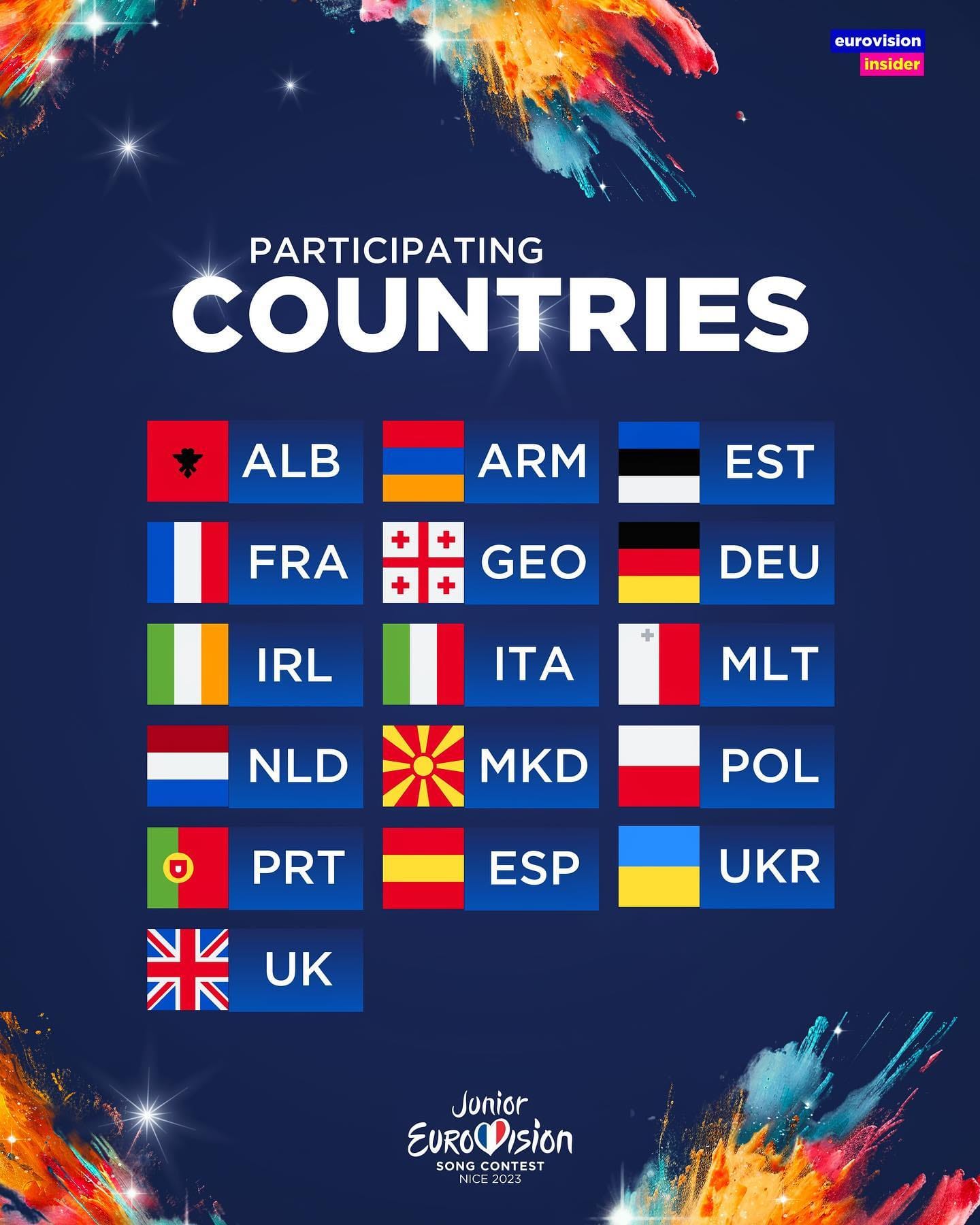 16 pays dont l’Arménie participeront le 26 novembre à Nice à l’Eurovision Junior 2023