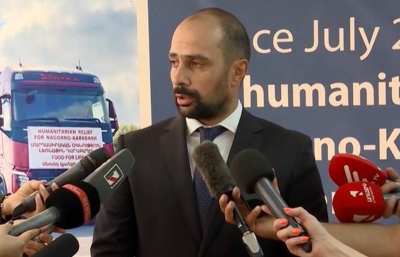 Nous espérons que le fret humanitaire envoyé depuis la France donnera un nouveau souffle à ce processus affirme Vardan Sargsyan