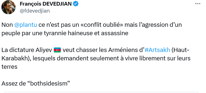 Non @plantu  ce n’est pas un «conflit oublié» mais l’agression d’un peuple par une tyrannie haineuse et assassine