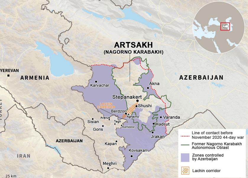 L&rsquo;ouverture de la route d&rsquo;Akna constitue une menace pour les Arméniens d&rsquo;Artsakh affirme la Fondation « Tatoyan » qui a présenté un rapport urgent