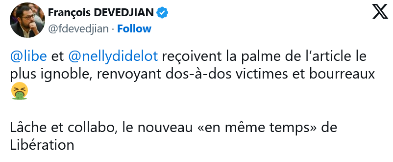 @libe ⁩ et ⁦@nellydidelot ⁩ reçoivent la palme de l’article le plus ignoble