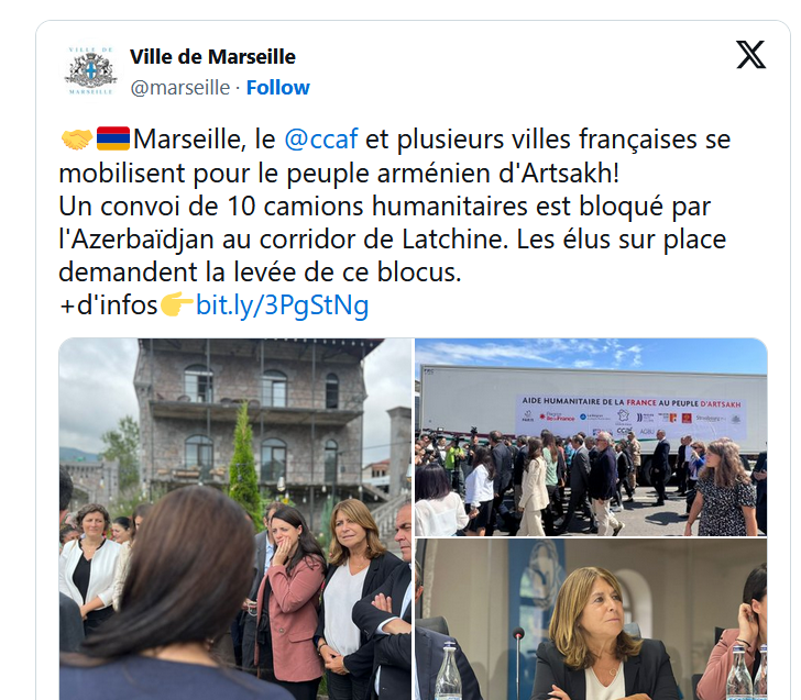 Marseille, le @ccaf  et plusieurs villes françaises se mobilisent pour le peuple arménien d&rsquo;Artsakh!