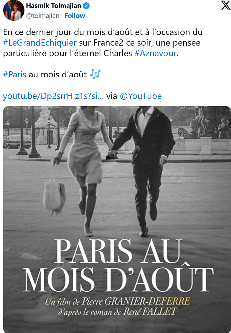 Une pensée particulière pour l’éternel Charles #Aznavour.
