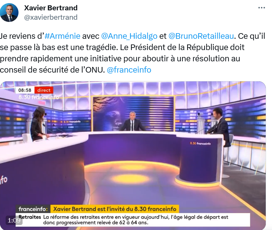 Le Président de la République doit prendre rapidement une initiative pour aboutir à une résolution au conseil de sécurité de l’ONU.