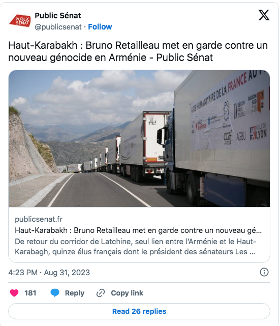 Bruno Retailleau met en garde contre un nouveau génocide