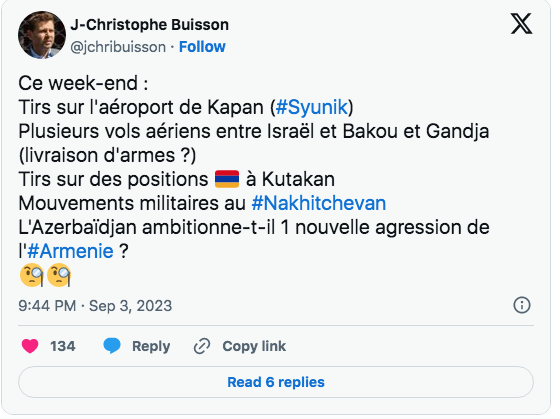 Vers une nouvelle agression sur l&rsquo;Arménie ?