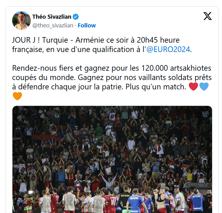 JOUR J ! Turquie – Arménie ce soir à 20h45 heure française, en vue d’une qualification à l’@EURO2024