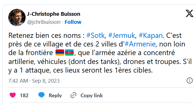 Retenez bien ces noms : #Sotk, #Jermuk, #Kapan.