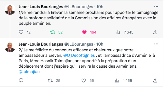 La semaine prochaine à Erevan