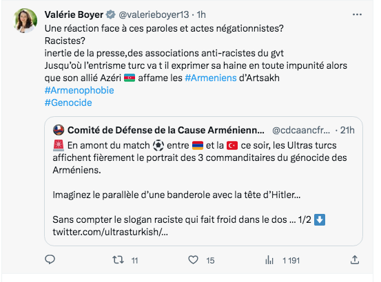 Quelle réaction face aux supporteurs racistes de l&rsquo;équipe turque ?