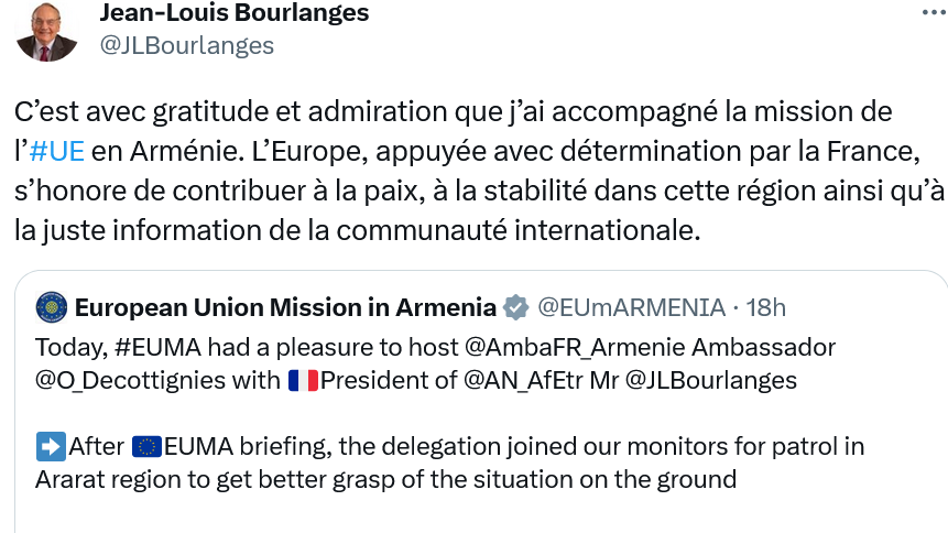 C’est avec gratitude et admiration que j’ai accompagné la mission de l’#UE en Arménie