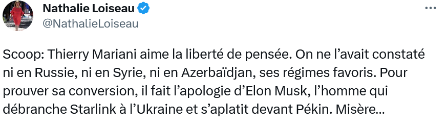 Scoop: Thierry Mariani aime la liberté de pensée. On ne l’avait constaté ni en Russie, ni en Syrie, ni en Azerbaïdjan, ses régimes favoris
