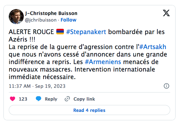 ALERTE ROUGE 🇦🇲 #Stepanakert bombardée par les Azéris !!!