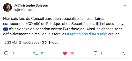 Pas de sanctions européennes contre l&rsquo;Azerbaïdjan