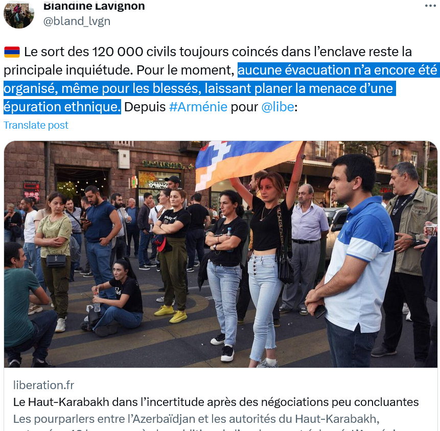Aucune évacuation n’a encore été organisée, même pour les blessés, laissant planer la menace d’une épuration ethnique