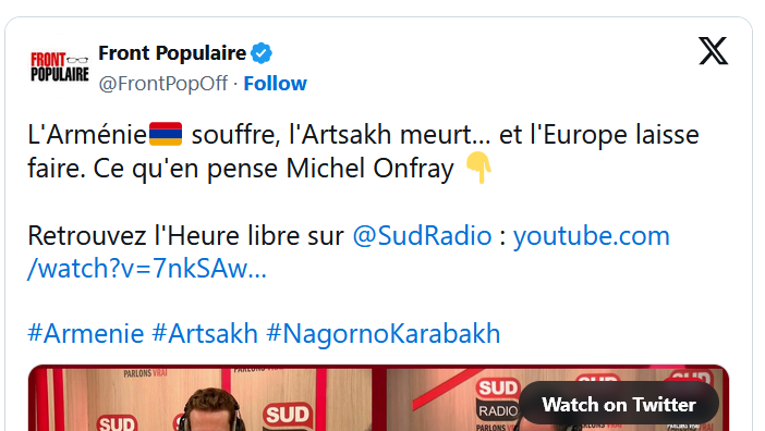 L&rsquo;Arménie🇦🇲 souffre, l&rsquo;Artsakh meurt… et l&rsquo;Europe laisse faire.