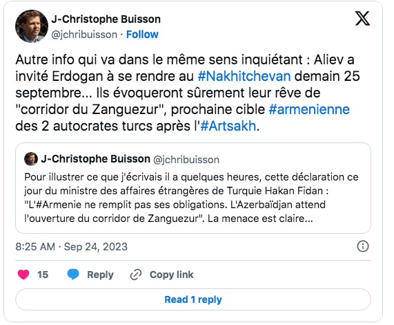 La prochaine cible d&rsquo;Erdogan et d&rsquo;Aliev