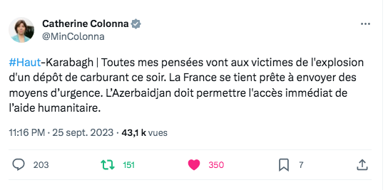 La France prête à envoyer des moyens d&rsquo;urgence