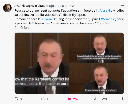 Voici ce que disait Aliev sur ses objectifs futurs