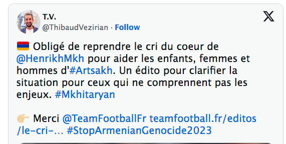 Obligé de reprendre le cri du coeur de @HenrikhMkh  pour aider les enfants, femmes et hommes d&rsquo;#Artsakh.