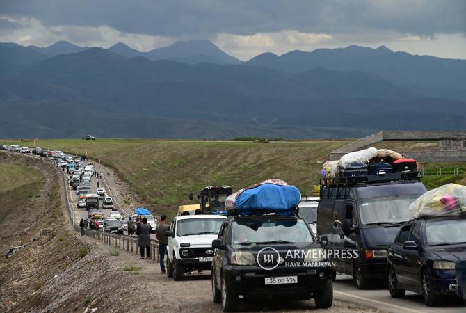 42 500 personnes déplacées de force du Haut-Karabagh étaient entrées en Arménie ce matin à 8h00
