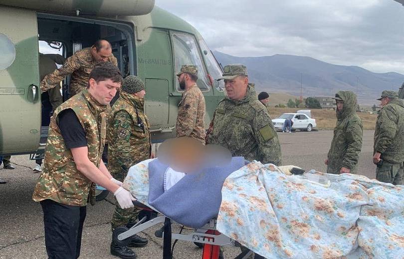 À 19 heures,112 patients ont été transportés par avion du Haut-Karabakh vers l&rsquo;Arménie