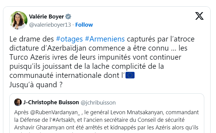 Le drame des #otages #Armeniens capturés par l’atroce dictature d’Azerbaïdjan commence a être connu …