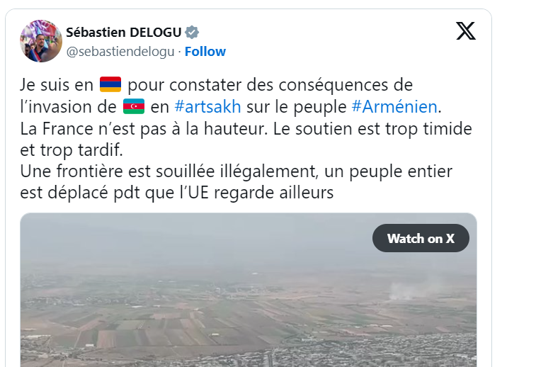 Je suis en 🇦🇲 pour constater des conséquences de l’invasion de 🇦🇿 en #artsakh sur le peuple #Arménien.