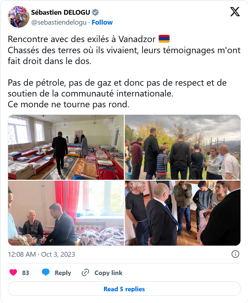 Pas de pétrole, pas de gaz et donc pas de respect et de soutien de la communauté internationale