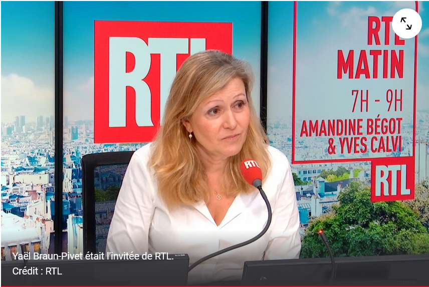 Braun-Pivet favorable à des sanctions contre la famille du président Aliev
