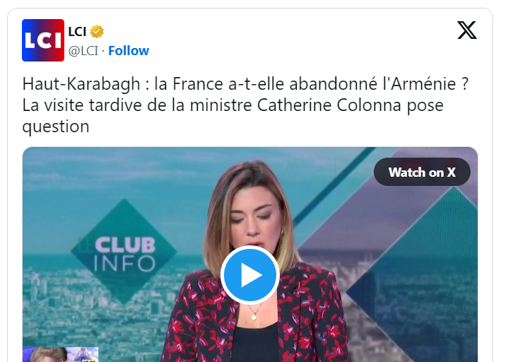 Haut-Karabagh : la France a-t-elle abandonné l&rsquo;Arménie ? La visite tardive de la ministre Catherine Colonna pose question