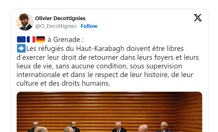Les réfugiés du Haut-Karabagh doivent être libres d’exercer leur droit de retourner dans leurs foyers et leurs lieux de vie